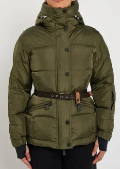 Salastrains belted padded shell jacket
