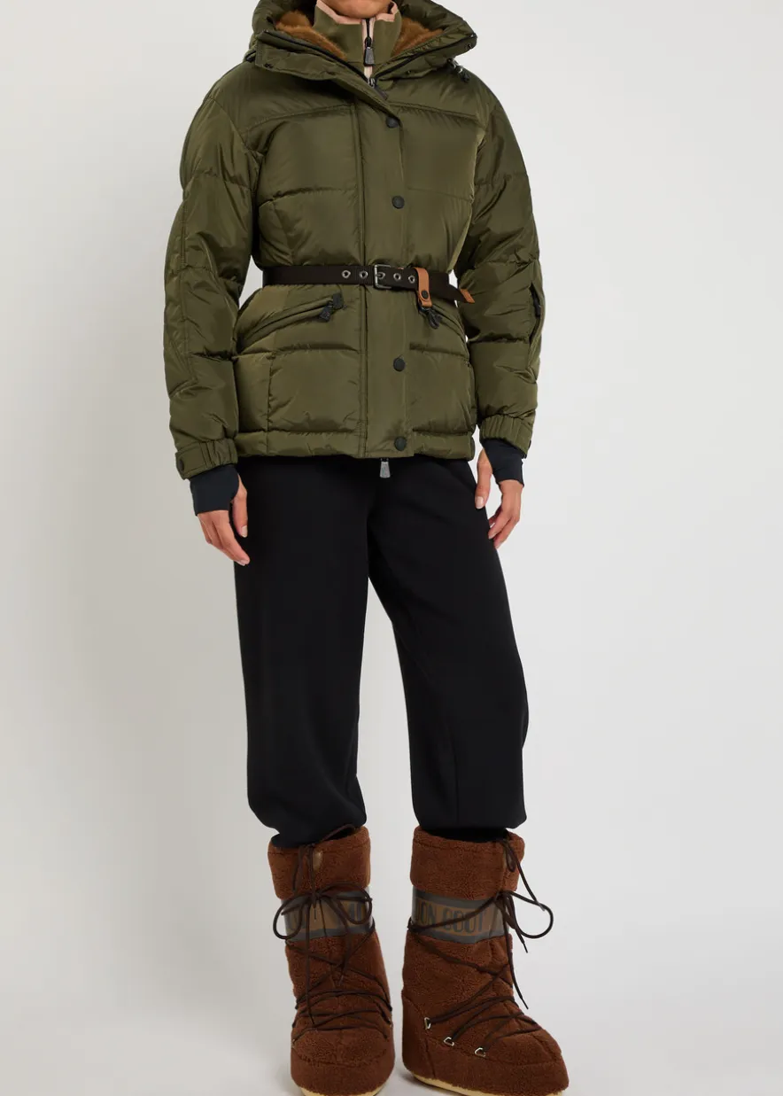 Salastrains belted padded shell jacket