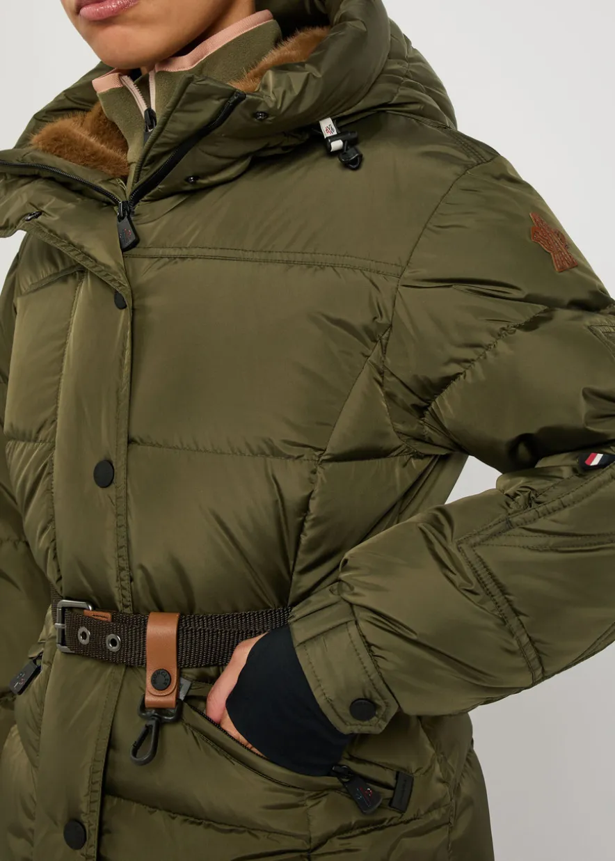 Salastrains belted padded shell jacket