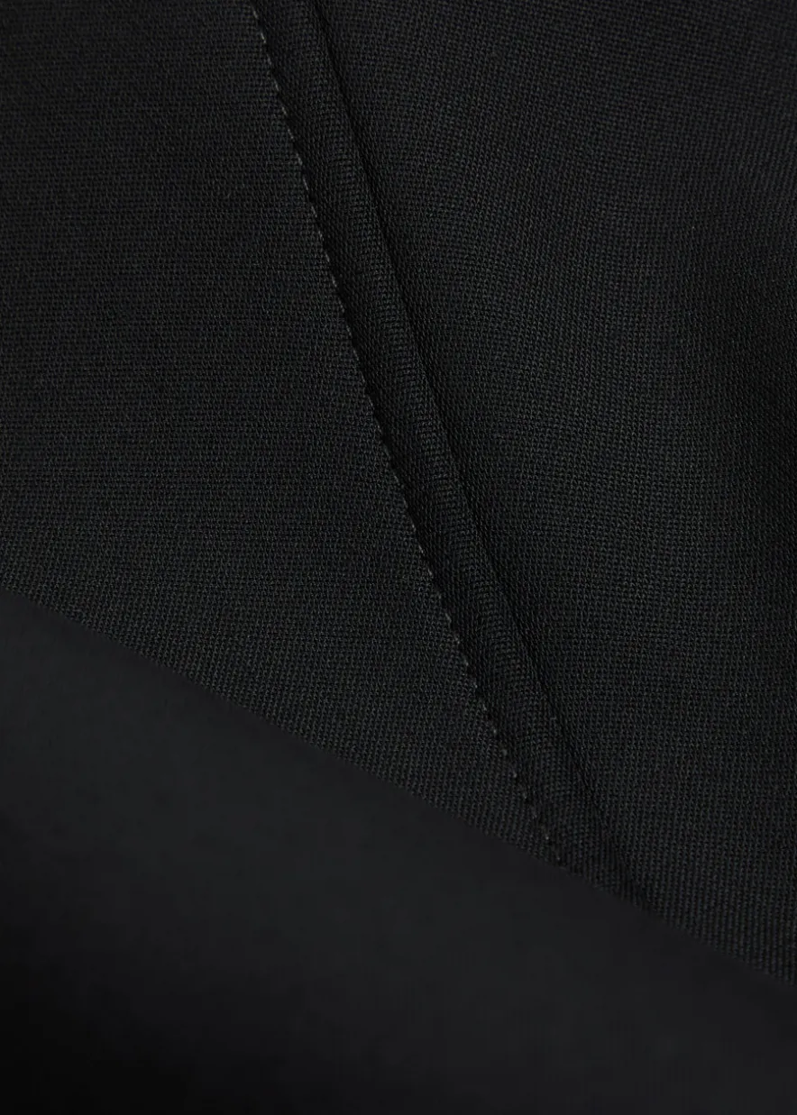 Salma panelled wool bomber jacket