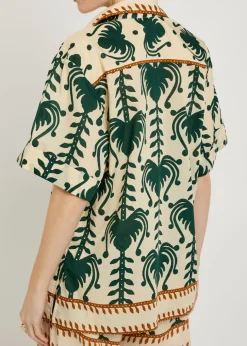 Salty Promises printed cotton shirt