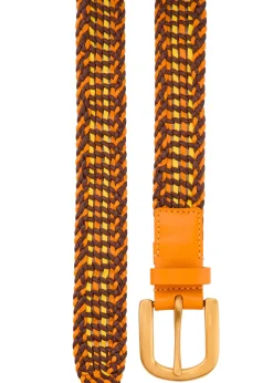 Sam woven leather belt