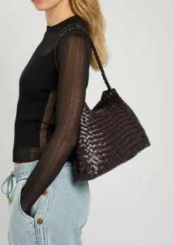 Santa Maria woven leather shoulder bag