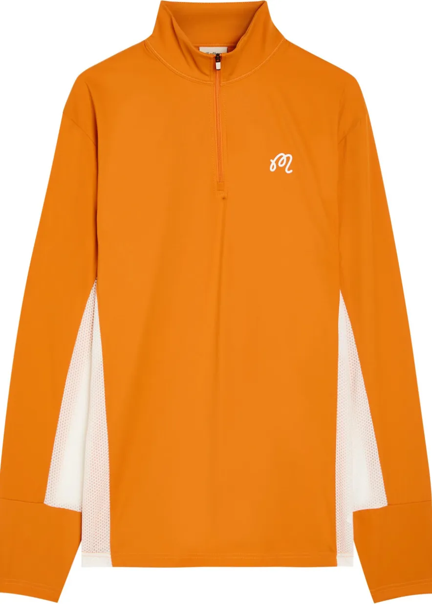 Santiago logo half-zip stretch-jersey mid-layer jacket