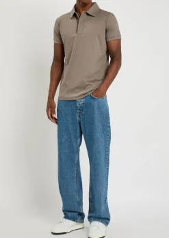 Santi mercerized cotton polo shirt