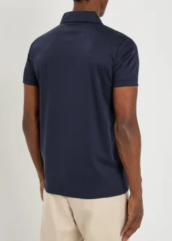 Santi mercerized cotton polo shirt