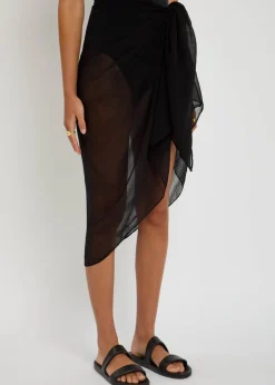 Santorini fine-knit sarong