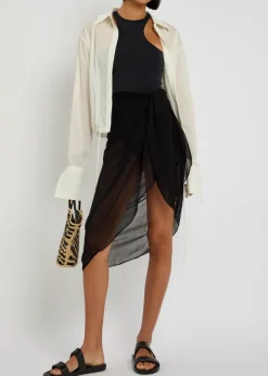 Santorini fine-knit sarong