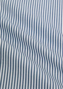 Saria striped cotton-poplin top