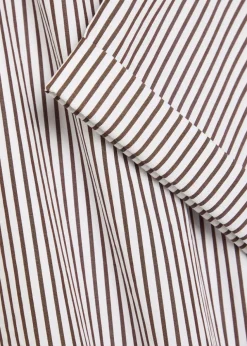 Saria striped cotton-poplin top