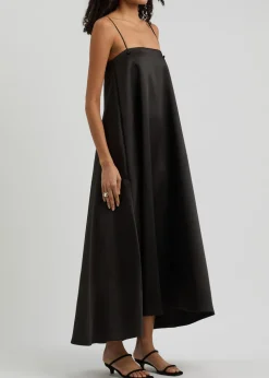 Satin maxi dress