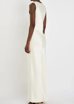Satin maxi dress