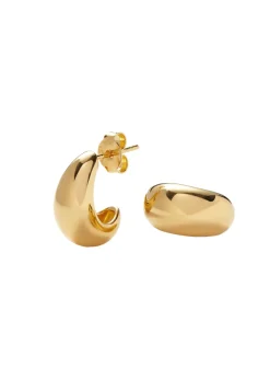 Savi Dome small 18kt gold-plated hoop earrings
