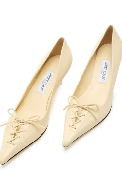 Scarlett 50 crocodile-effect leather pumps