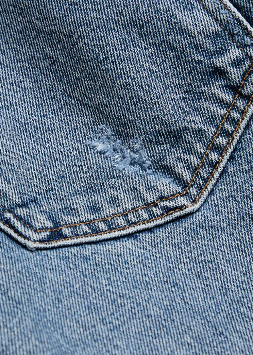 90s cropped straight-leg jeans
