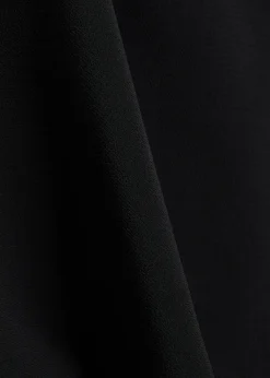 Sculpted crepe mini dress