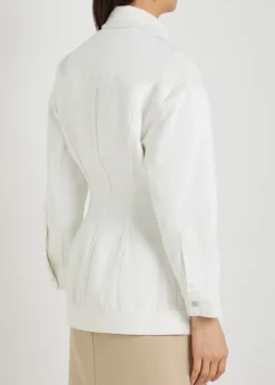 Sculpted denim jacket