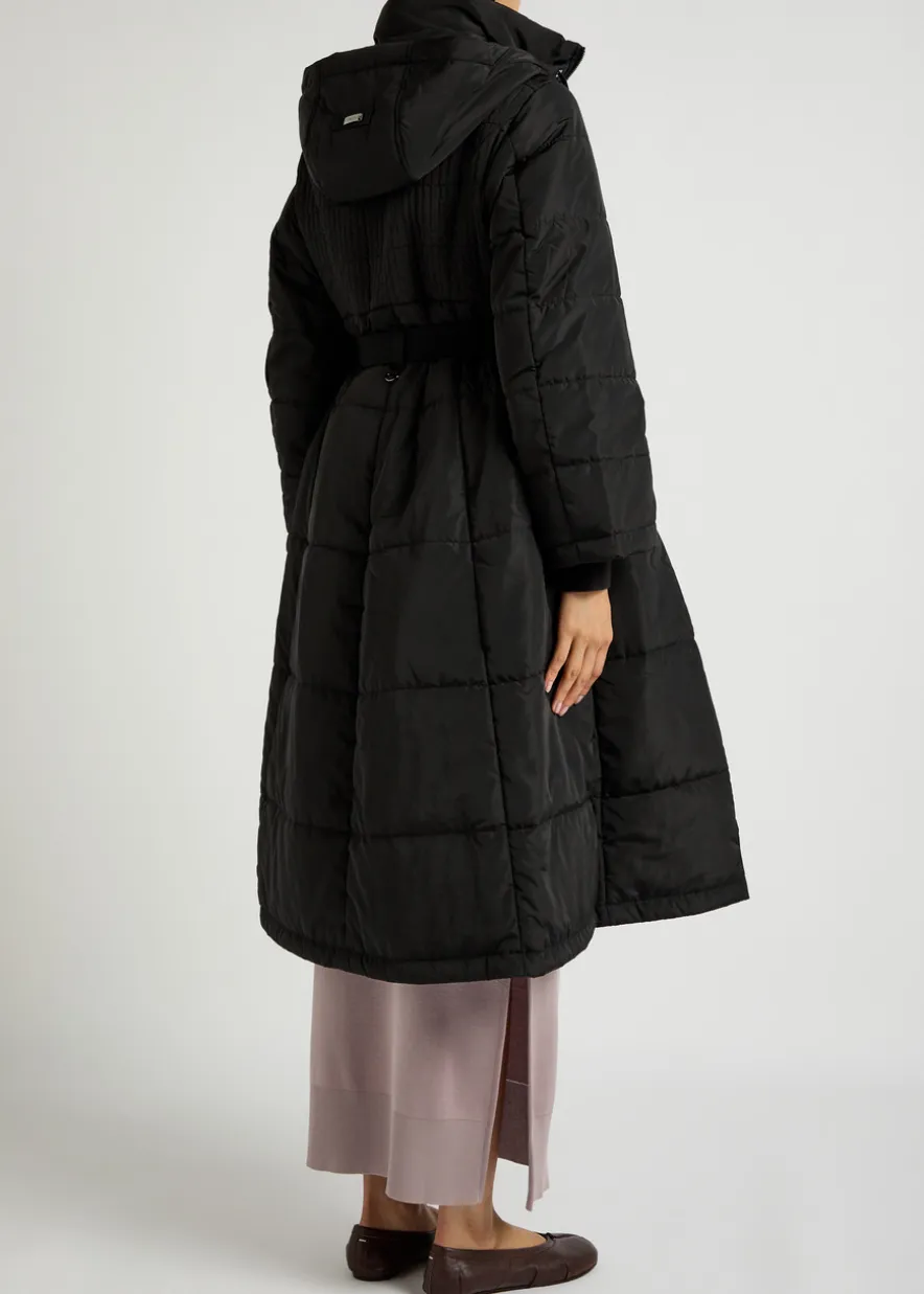 Scuttle hooded quilted shell parka