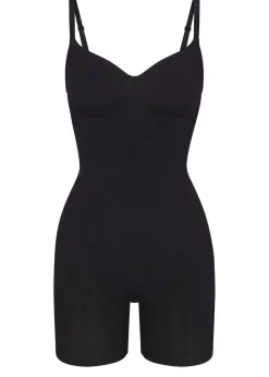 Seamless sculpt mid-thigh bodysuit