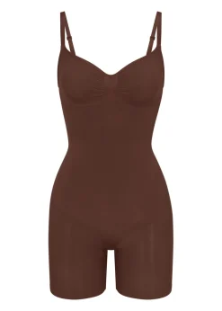 Seamless sculpt mid-thigh bodysuit