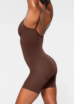 Seamless sculpt mid-thigh bodysuit