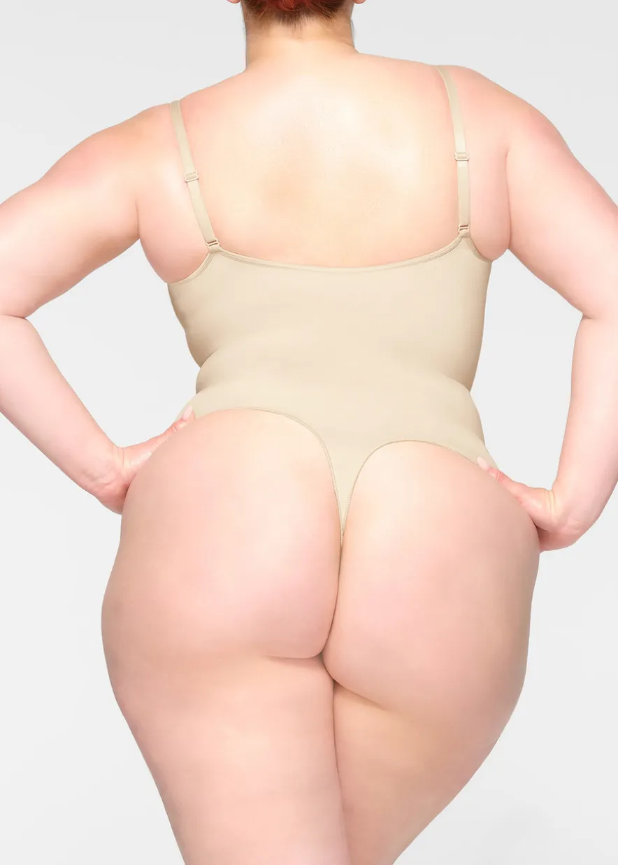 Seamless sculpt thong bodysuit