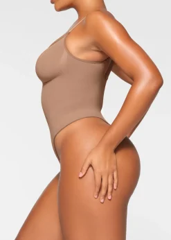 Seamless sculpt thong bodysuit