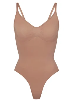 Seamless sculpt thong bodysuit
