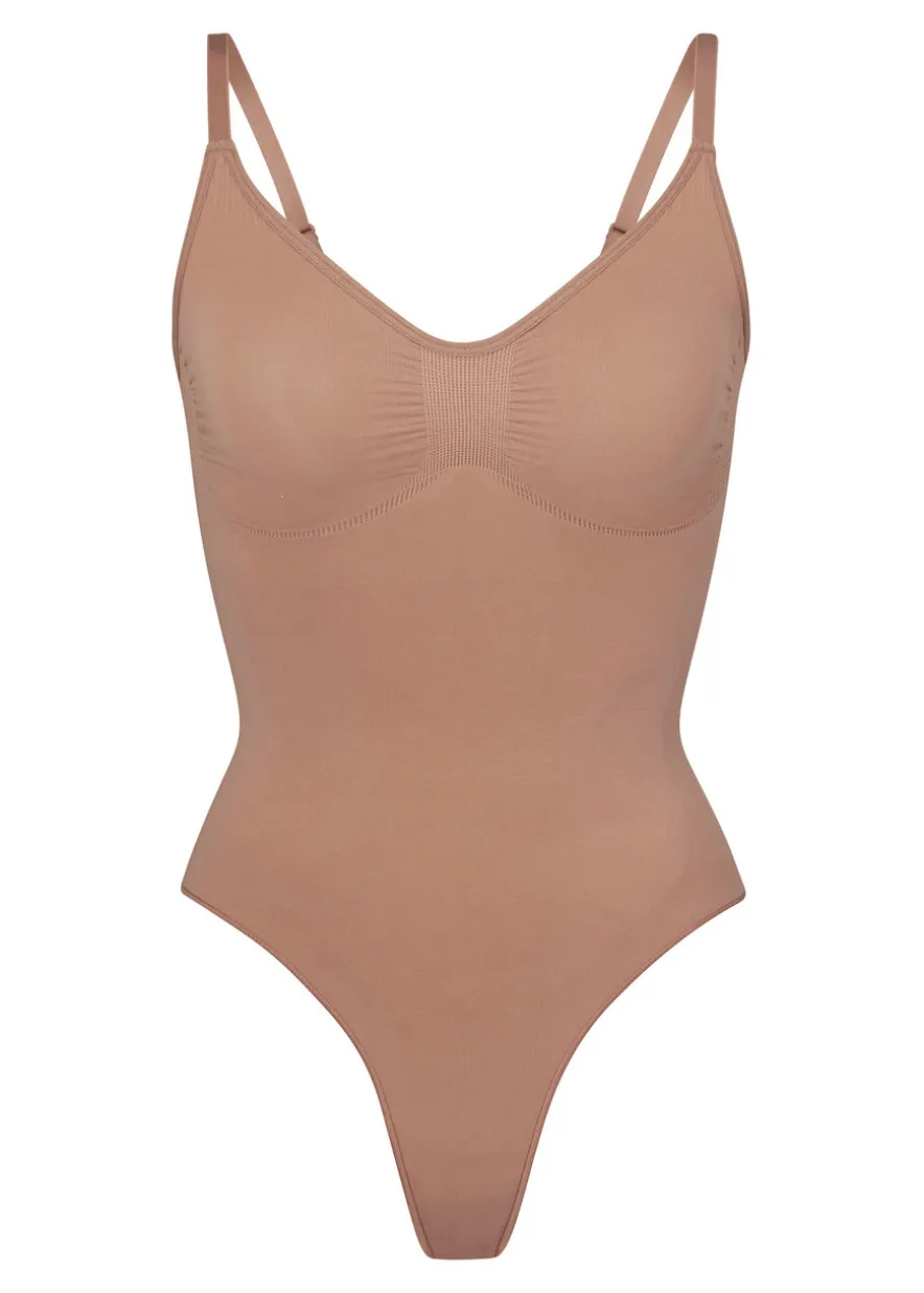 Seamless sculpt thong bodysuit