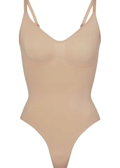 Seamless sculpt thong bodysuit