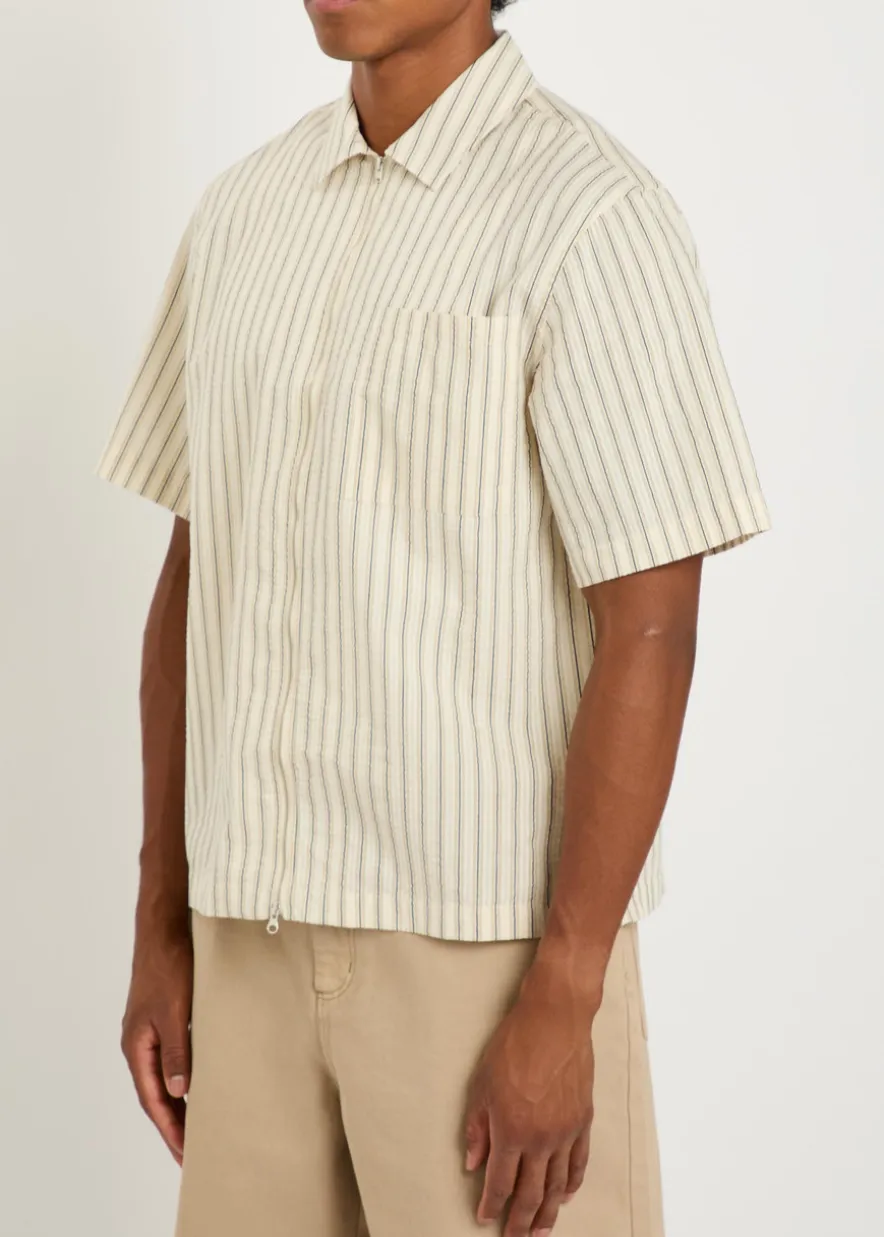 Sears striped seersucker shirt