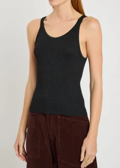Selah ribbed silk tank
