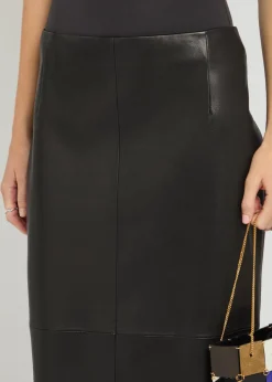 Selly suede midi skirt