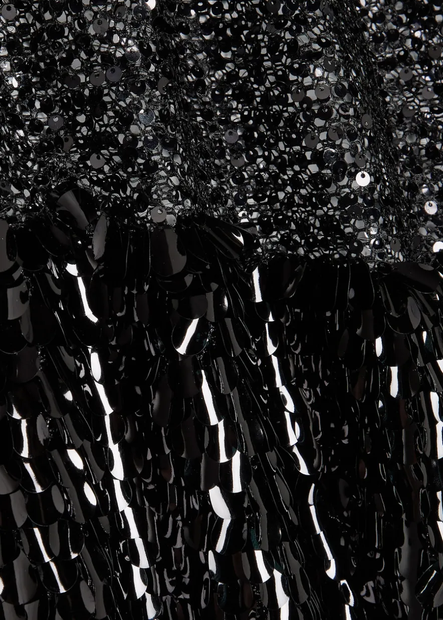 Sequin-embellished tulle gown