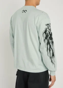 Serenity Reaper printed long sleeve cotton top