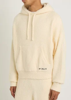 Shaggy textured cotton-blend sweatshirt