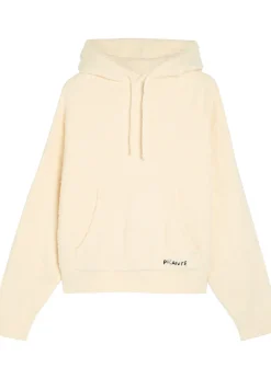 Shaggy textured cotton-blend sweatshirt