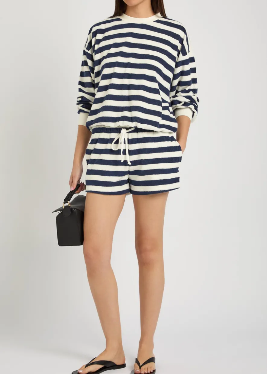 Shallis striped terry shorts