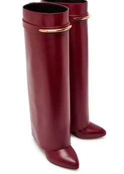 Shark 95 leather knee-high boots
