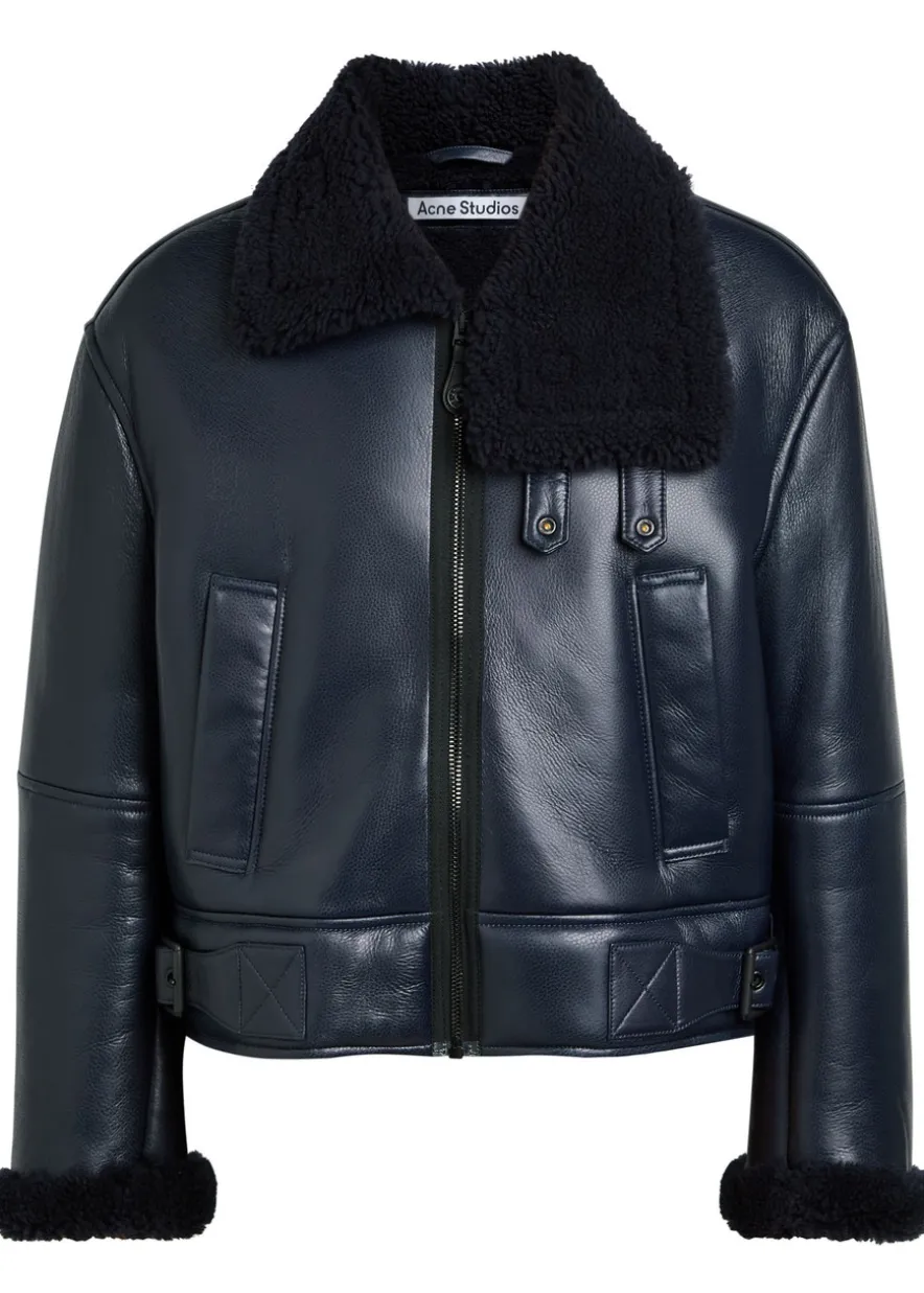 Shearling leather jacket