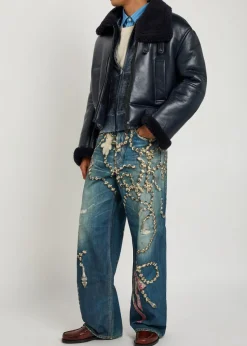 Shearling leather jacket
