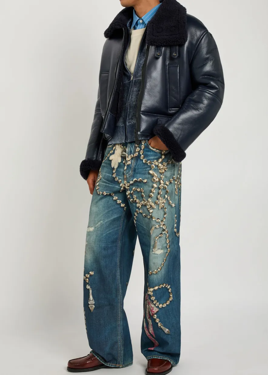 Shearling leather jacket