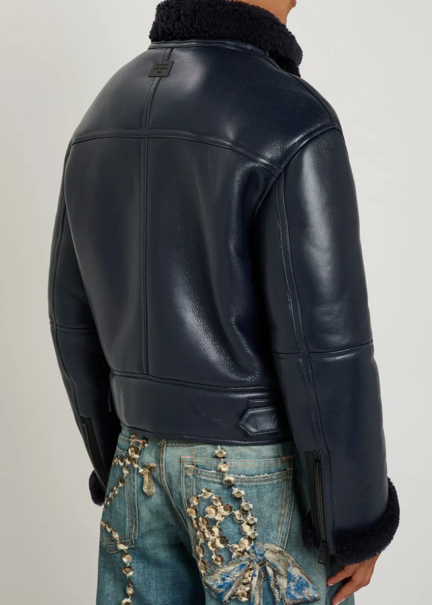 Shearling leather jacket