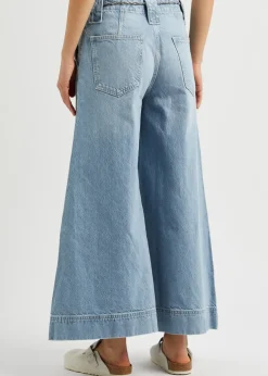 Sheer Luck wide-leg jeans