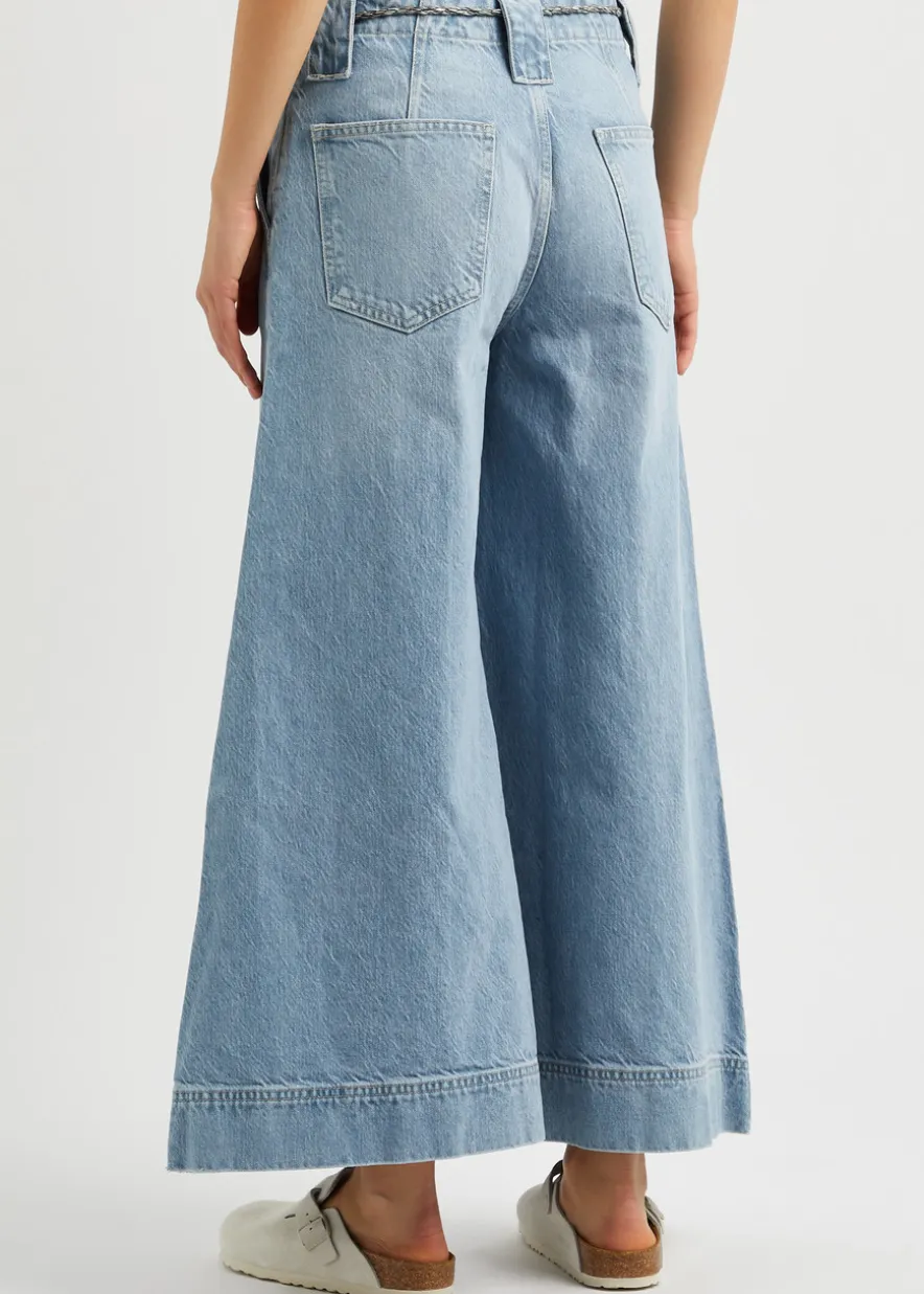 Sheer Luck wide-leg jeans
