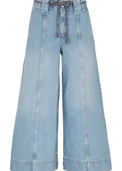 Sheer Luck wide-leg jeans