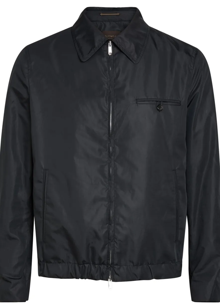 Shell bomber jacket