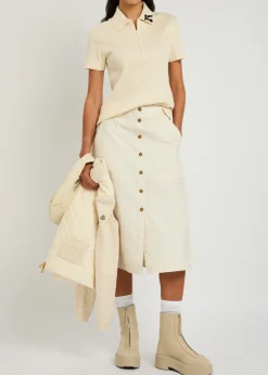 Shell midi skirt