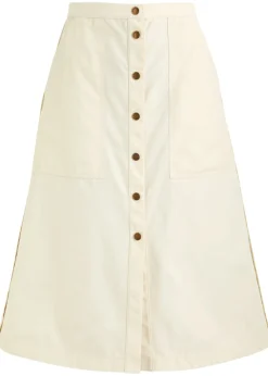 Shell midi skirt