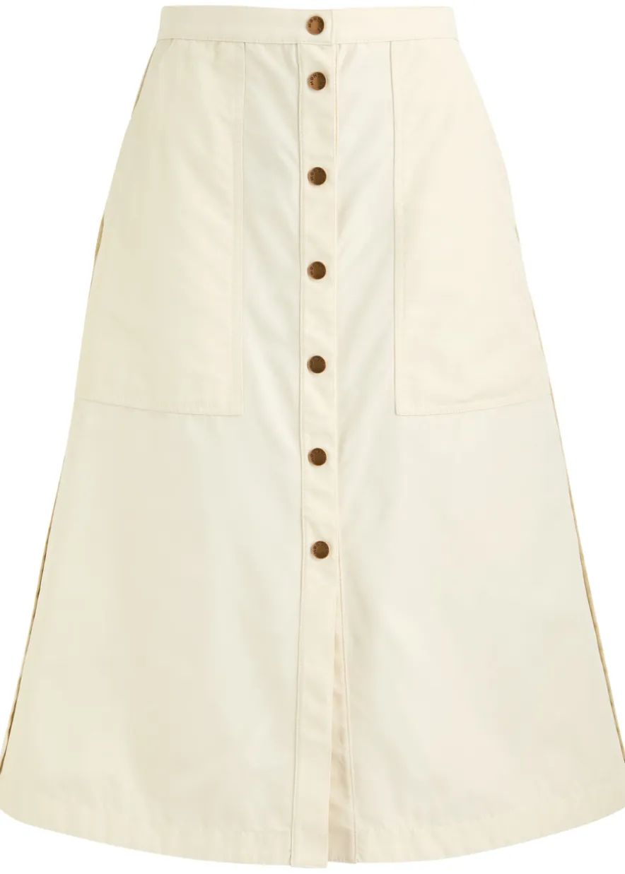 Shell midi skirt